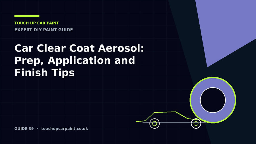 Car Clear Coat Aerosol: Prep, Application and Finish Tips