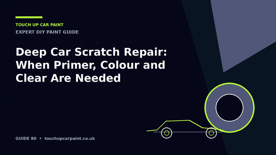 Deep Car Scratch Repair: When Primer, Colour and Clear Are Needed