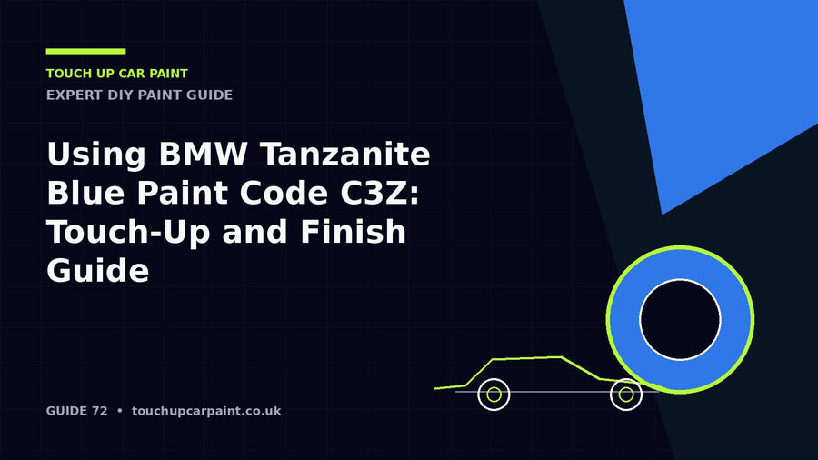 Using BMW Tanzanite Blue Paint Code C3Z: Touch-Up and Finish Guide
