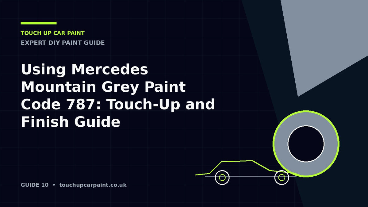 Using Mercedes Mountain Grey Paint Code 787: Touch-Up and Finish Guide – Touch Up Car Paint guide