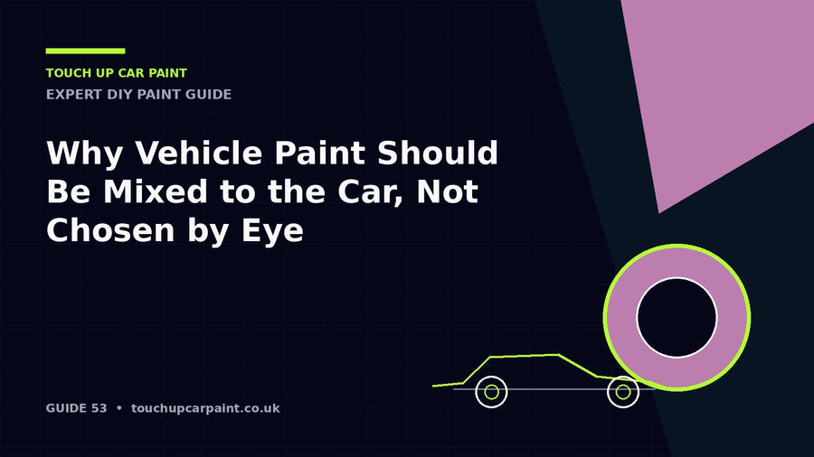 Why Vehicle Paint Should Be Mixed to the Car, Not Chosen by Eye