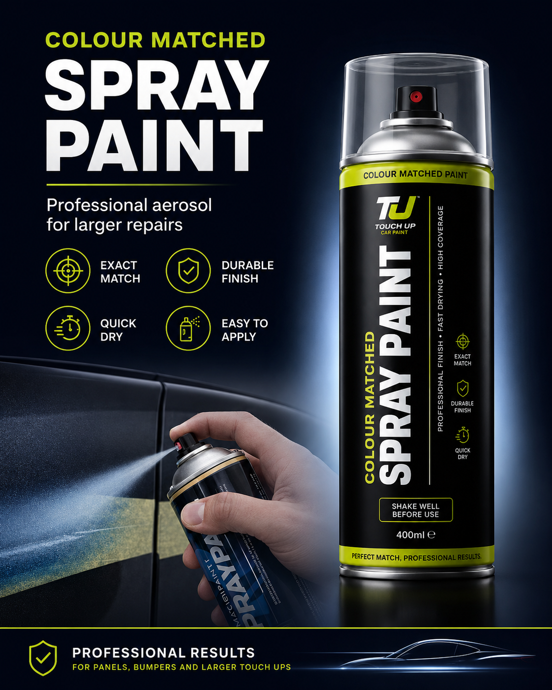 Colour Matched Car Paint Aerosol – 400ml-3