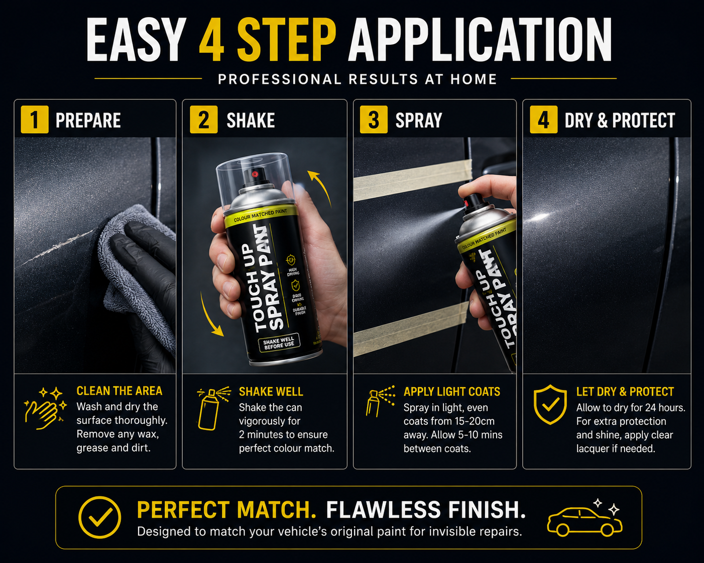 Colour Matched Car Paint Aerosol – 400ml-4