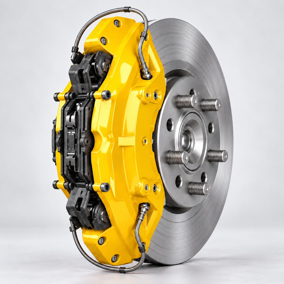 Ferrari Yellow brake caliper paint