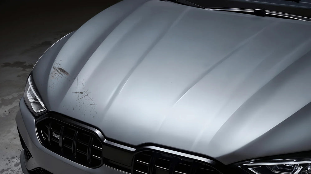 Car paint damage before repair