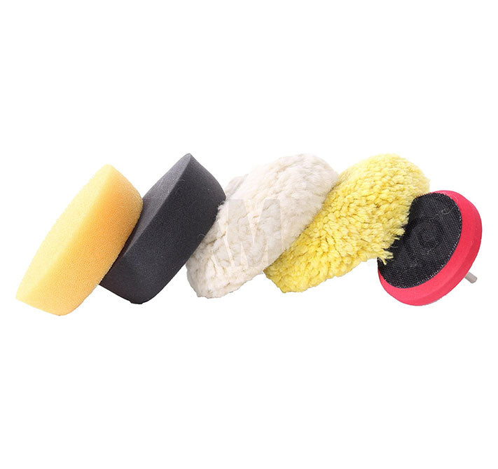 Car Polishing Kit Car Buffing and Wax Polishing Drill Attachment Tool with Fastener Wheels – Paint Preparation & Repair