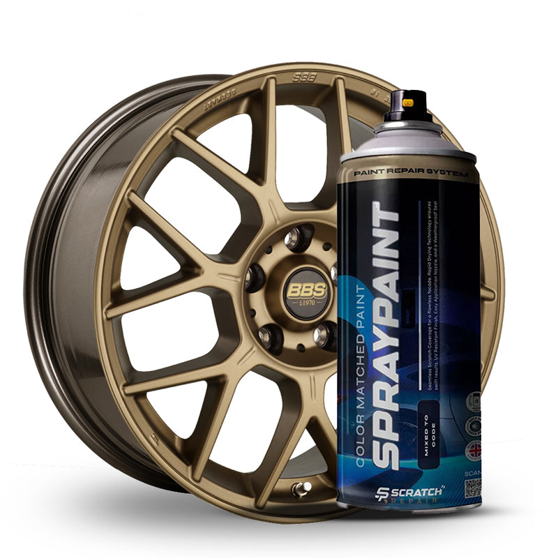 BBS Satin Bronze Paint – OEM Finish Spray Paint for Alloy Wheels Alloy Wheel Repair Paint product image